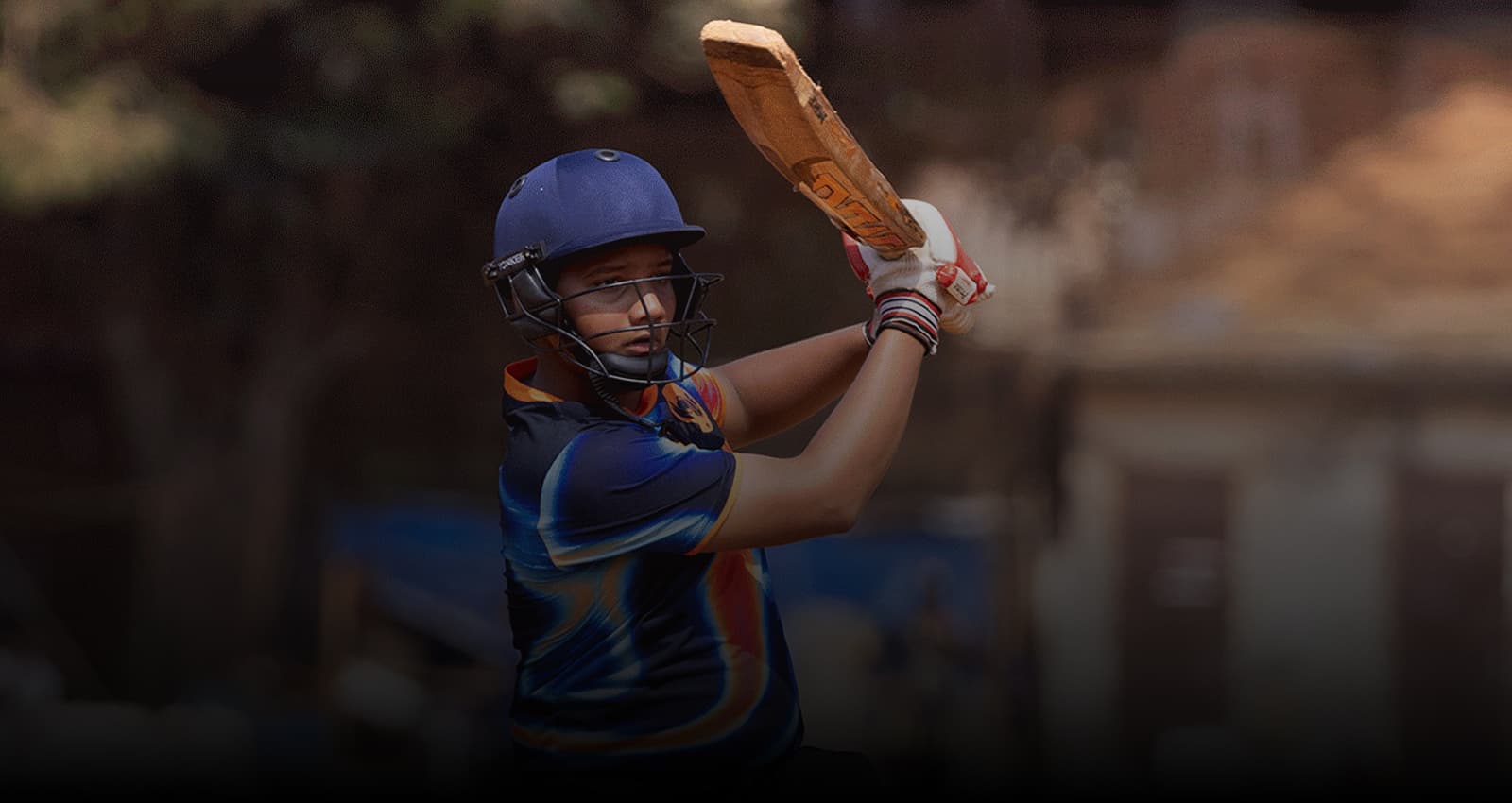 Batsman hitting